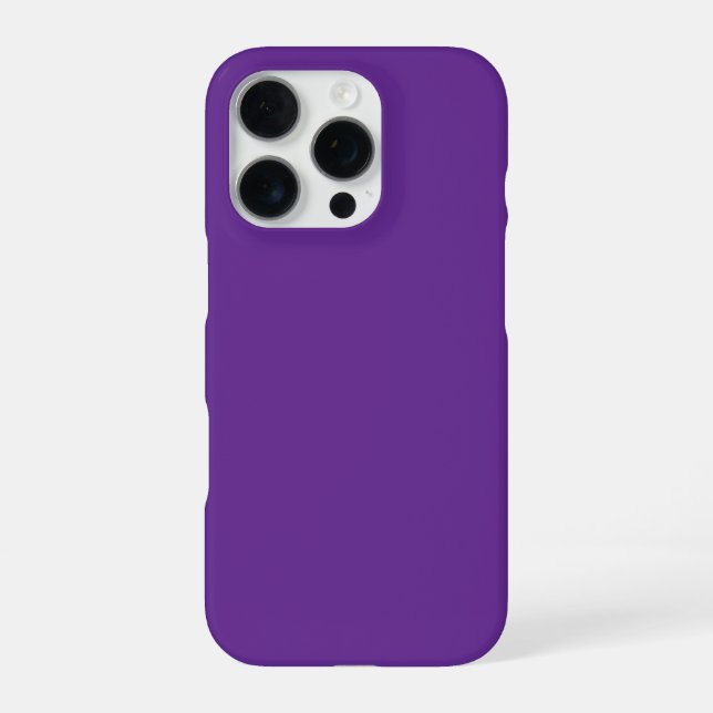 Personalized Purple iPhone Case with Custom 16 Pro Hülle (Rückseite)