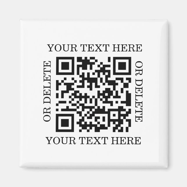 Personalized QR Code To Scan Magnet (Vorne)