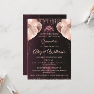 Personalized Quinceañera Invitation | Mis Quince A