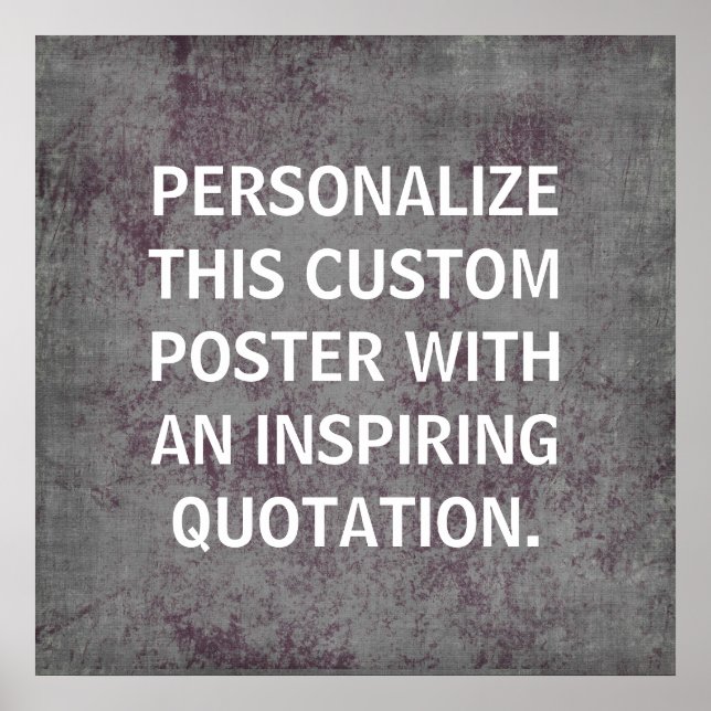 Personalized Quote Poster, custom Poster (Vorne)