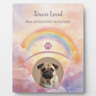 Personalized Rainbow Bridge Dog Memorial Plaque Fotoplatte
