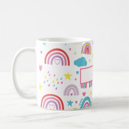 Personalized Rainbow Mug for Girls with Name Kaffeetasse