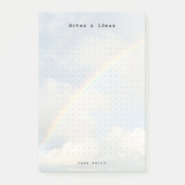 Personalized rainbow sky aesthetic dot Grid  Post-it Klebezettel