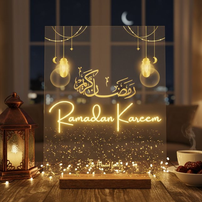 Personalized Ramadan Kareem Acrylic Home Decor Sig (Créateur téléchargé)