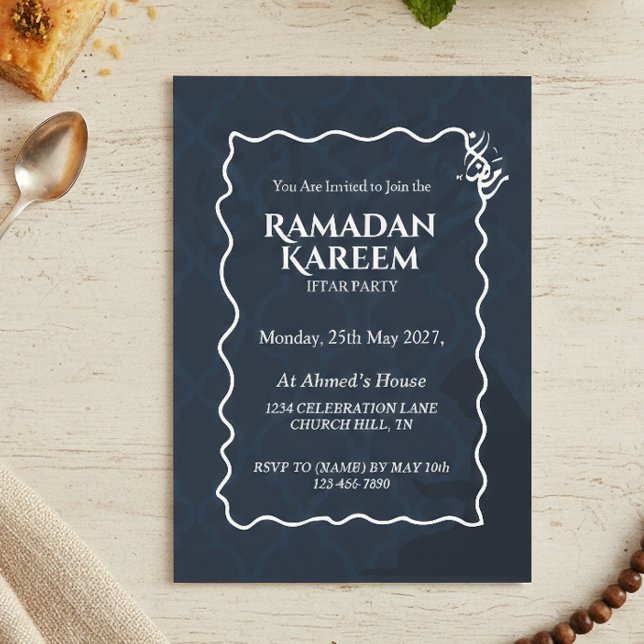 Personalized Ramadan Kareem Iftar Invitation (Créateur téléchargé)