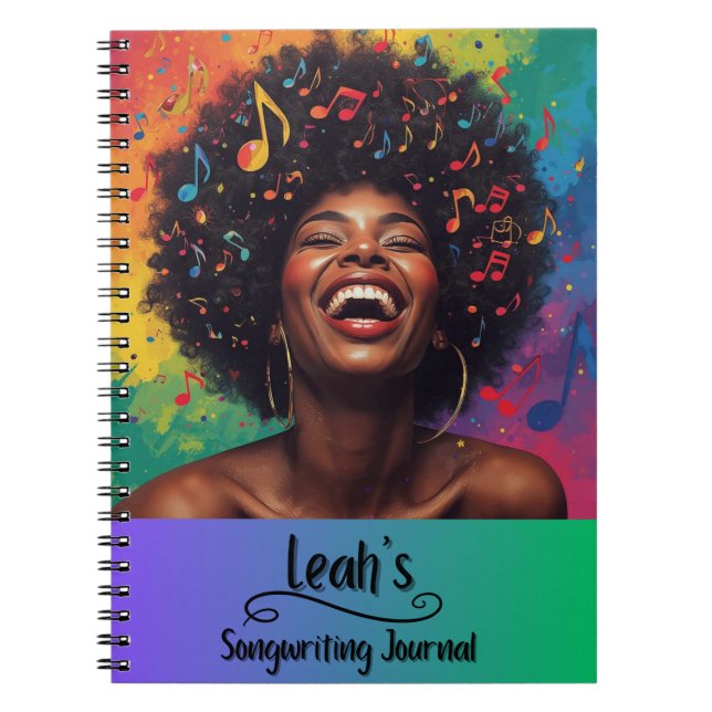 PERSONALIZED Rap Hip Hop Songwriting Journal (Devant)