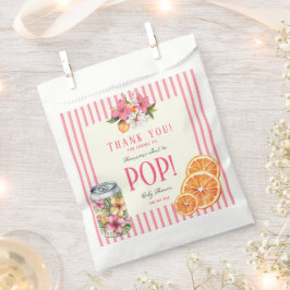 personalized Ready to Pop Tropical Floral Citrus  Geschenktütchen