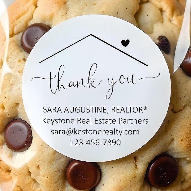 Personalized Realtor Thank You Sticker (Von Creator hochgeladen)