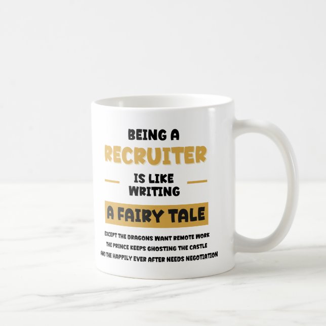 Personalized Recruiter-Kaffeetasse – Lustiges Gesc Kaffeetasse (Rechts)