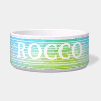 Personalized refreshing blue green Pet Bowl Napf