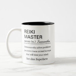 Personalized Reiki Master  Definition  Zweifarbige Tasse