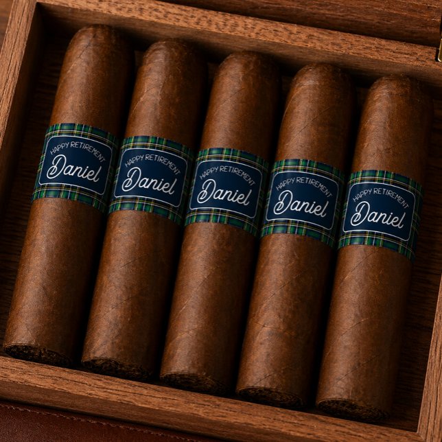 Personalized Retirement Cigar Band Sticker (Von Creator hochgeladen)