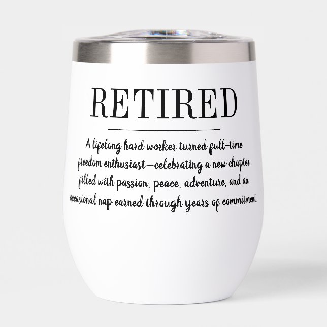 Personalized Retirement Funny Retired Definition (Avant)