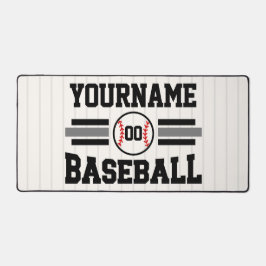 Personalized Retro Baseball Player NAME Team Schreibtischunterlage