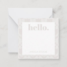 Personalized Retro Flower Mitteilungskarte