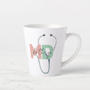 Personalized Retro Medical Doctor MD Name  Milchtasse