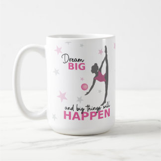 Personalized Rhythmic Gymnast Dream Big Coffee Mug Kaffeetasse