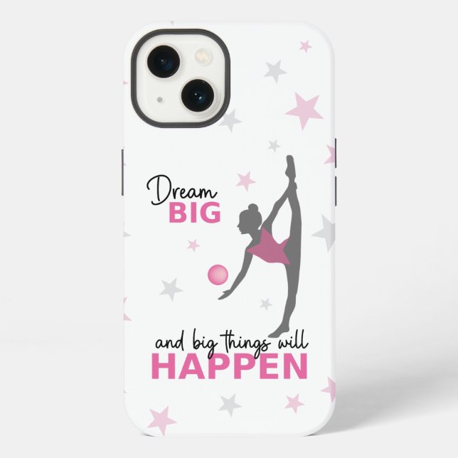 Personalized Rhythmic Gymnast Dream Big Phone Case iPhone Hülle (Rückseite)