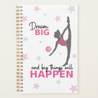 Personalized Rhythmic Gymnast Dream Big Planner wi Planer