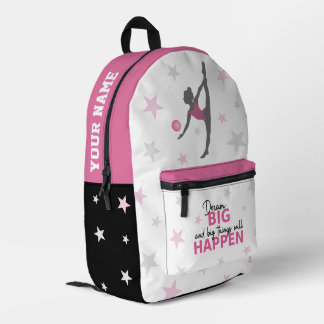 Personalized Rhythmic Gymnast Dream Big School Bag Bedruckter Rucksack