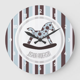 Personalized Rocking Horse Wall Clock Große Wanduhr