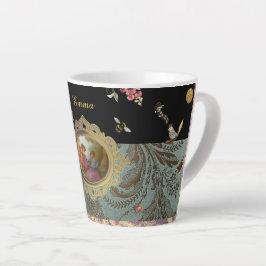 Personalized Rococo Latte Mug Milchtasse