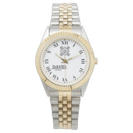 Personalized Roman NumeralCustom Engraved Name Ti Armbanduhr