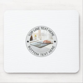 Personalized Round Photo Text Mark Gift Mousepad