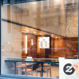 Personalized Rustic Baking Business Fensteraufkleber