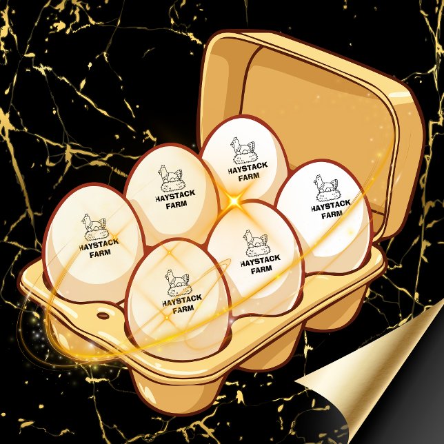 Personalized Rustic Hen Name Egg Love Gummistempel (Von Creator hochgeladen)