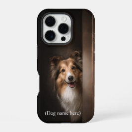 Personalized Sable Sheltie Portrait iPhone 16 Pro Hülle