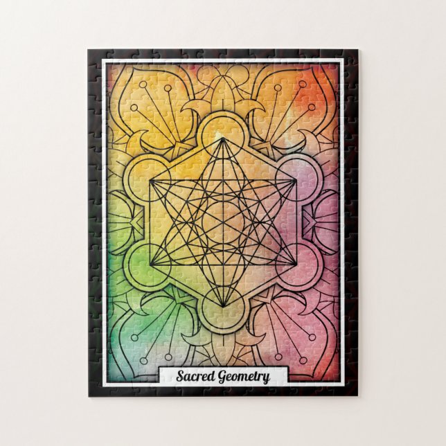 Personalized Sacred Geometry Metatron’s Cube (Vertikal)