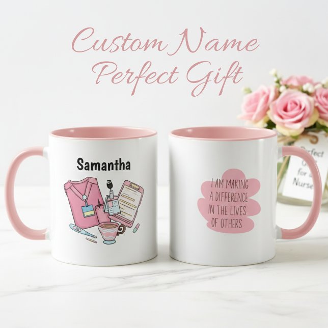 Personalized Samantha Nurse Life Mug Tasse (Von Creator hochgeladen)