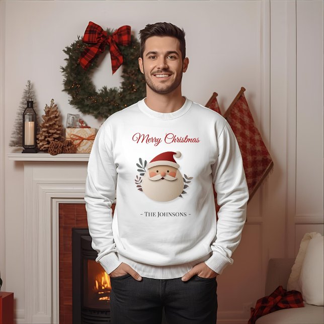 Personalized Santa Christmas Sweatshirt for Men (Von Creator hochgeladen)