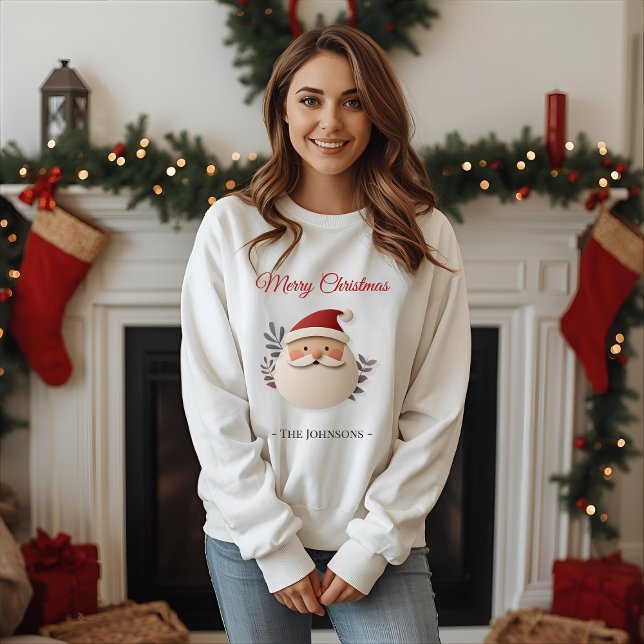 Personalized Santa Christmas Sweatshirt for Women (Von Creator hochgeladen)