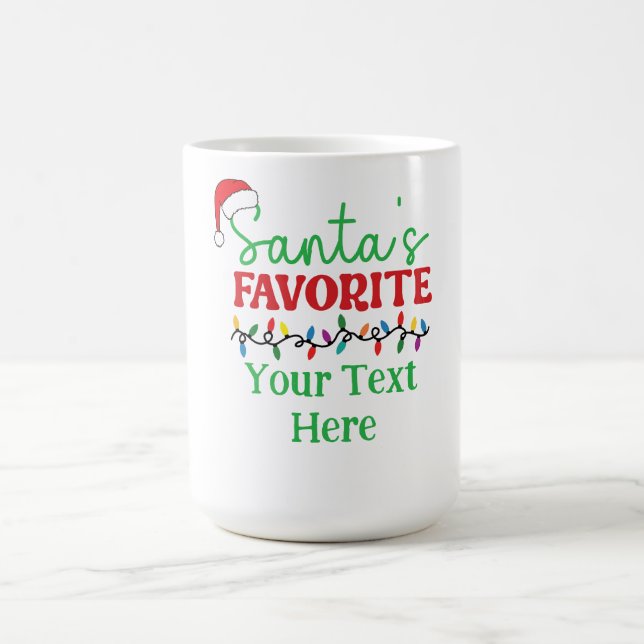 Personalized “Santa’s Favorite”  Kaffeetasse (Mittel)