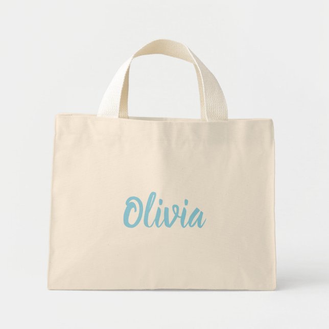 Personalized Script Name Tote Bag (Devant)