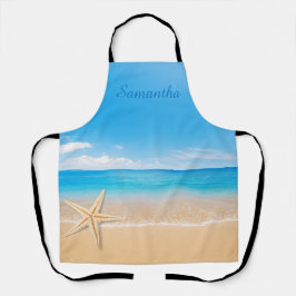 Personalized Seaside Beach Apron Schürze
