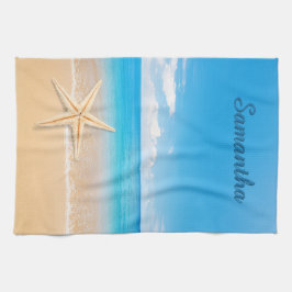 Personalized Seaside Kitchen Towel Geschirrtuch