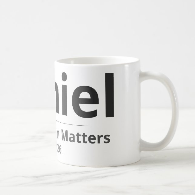 Personalized Seasonal Mug – Custom Name & Year Gif Kaffeetasse (Rechts)