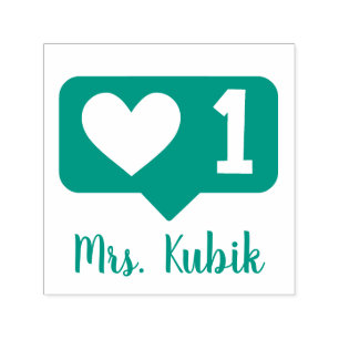 Personalized Self-Inking Teacher Stamp Permastempel