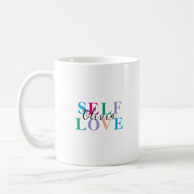 Personalized Self love  Kaffeetasse (Links)