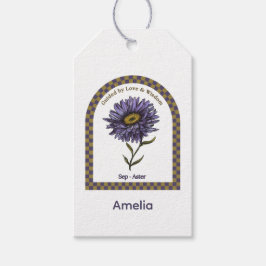 Personalized September Birth Month Flower Geschenkanhänger
