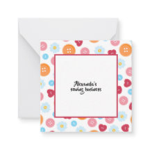 Personalized sewing Button Pattern Craft