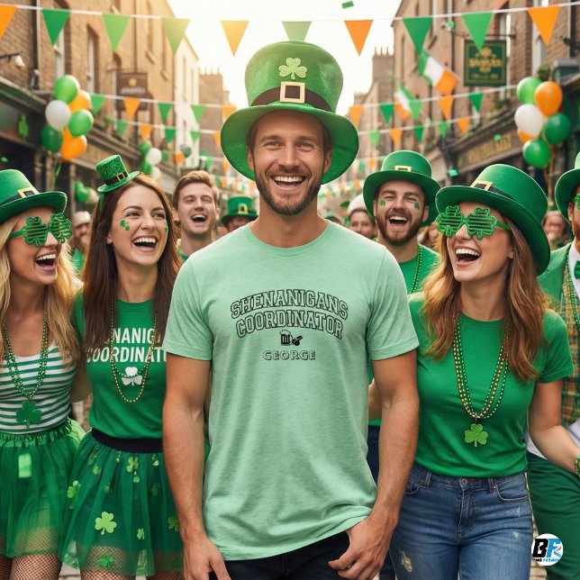 Personalized "Shenanigans Coordinator" St. Patrick Tri-Blend Shirt (Von Creator hochgeladen)