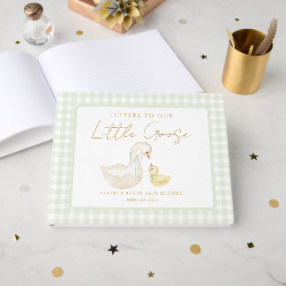 Personalized Silly Goose Bear Baby Shower Gästebuch