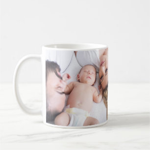 personalized simple monogram name first christmas kaffeetasse