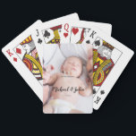 personalized simple monogram name first christmas  spielkarten<br><div class="desc">design</div>