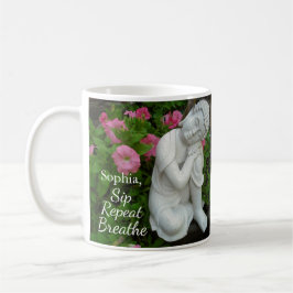 Personalized Sip Breathe Repeat Buddha Zen Name Kaffeetasse