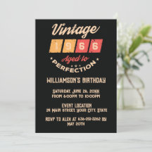 Personalized sixty vintage 60th birthday party